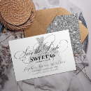 Search for silver save the dates 16th birthday