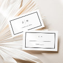 Search for black place cards Black and white