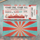 Search for circus ticket invitations Vintage