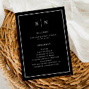 Search for border wedding programs Minimalist