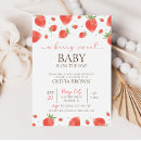 Search for strawberry baby shower invitations Berries