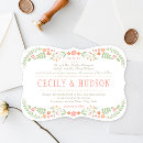 Search for coral wedding invitations Floral