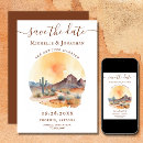 Search for desert wedding save the dates Rustic