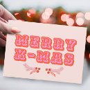 Search for hot pink christmas cards Typography