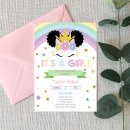 Search for afro baby girl shower invitations Pink
