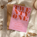 Search for pink and orange invitations Modern