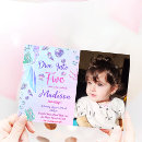 Search for mermaid 1st birthday invitations Rainbow