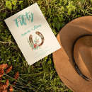 Search for horseshoe birthday invitations Watercolor