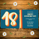 Search for retro 18th birthday invitations Eighteenth