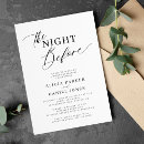 Search for the night before rehearsal dinner invitations Minimalist