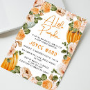 Search for watercolor pumpkin baby shower invitations Rustic
