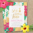 Search for luau 50th birthday invitations Party