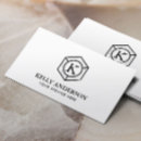 Search for hexagon business cards Professional