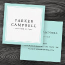 Search for blue border business cards White