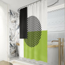 Search for lime green striped shower curtains Geometric