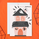 Search for orange halloween invitations Bats