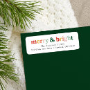 Search for colorful return address labels Minimalist