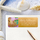 Search for purple and aqua return address labels Watercolor