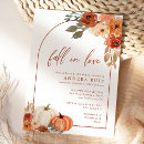 Search for pumpkin bridal shower invitations Leaves