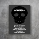 Search for modern halloween invitations Skull