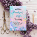 Search for blue and purple birthday invitations Cute