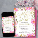 Search for long distance bridal shower invitations Calligraphy