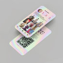 Search for holographic business cards Beauty salon