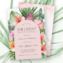Search for tropical island birthday invitations Luau birthday celebration