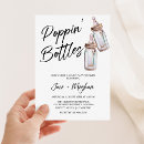 Search for poppin bottles baby shower invitations A baby is brewing