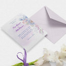 Search for lavender bouquet wedding invitations Watercolor