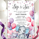 Search for welcome baby boy shower invitations Sip and see