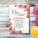 Search for orange 1st birthday invitations Autumn