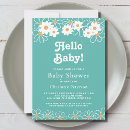 Search for teal baby shower invitations Modern