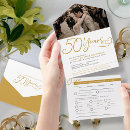 Search for golden anniversary invitations Heart