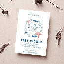 Search for coral baby shower invitations Under the sea party