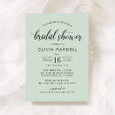 Search for mint bridal shower invitations Modern