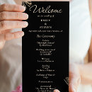 Search for black gold wedding programs Typography