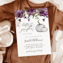 Search for purple pumpkin invitations Watercolor
