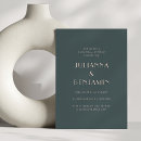 Search for teal rehearsal dinner invitations Minimalist