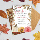 Search for pumpkin baby shower invitations Rustic