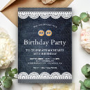 Search for denim blue and white invitations Rustic
