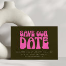 Search for 70s party save the dates Unique