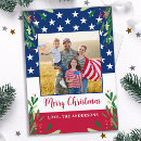 Search for military photo christmas cards Red white blue