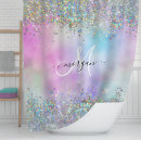 Search for purple glitter shower curtains Monogrammed