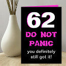 Search for 62 years cards Over the hill