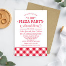 Search for casual rehearsal dinner invitations Pizza party