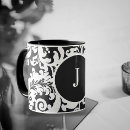 Search for black and white damask mugs Stylish