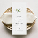 Search for greenery wedding menus Minimalistic
