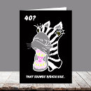 Search for 40th jokes birthday cards 40 year old