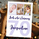 Search for purple 70th birthday invitations Typography